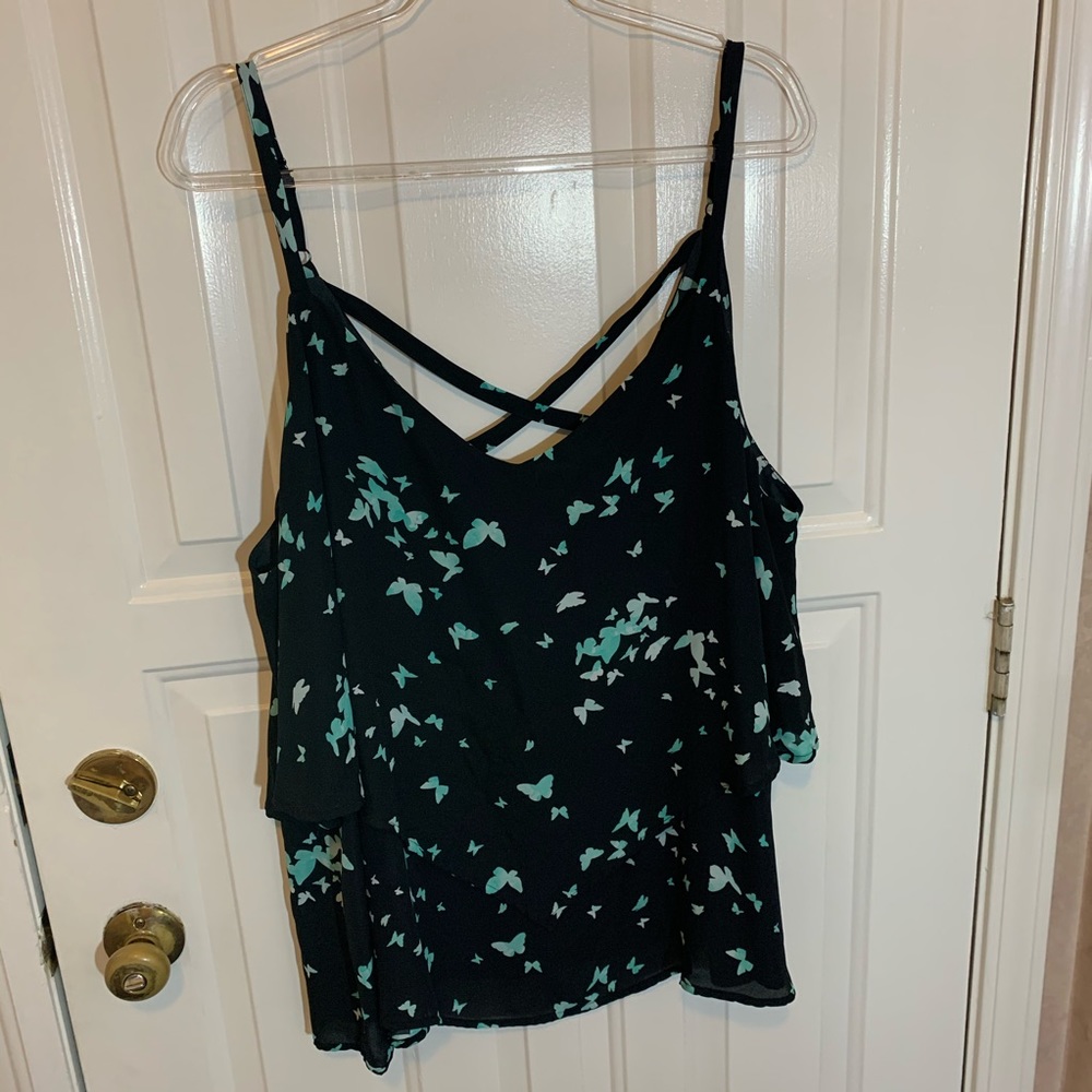 Torrid Butterfly print camisole 3X